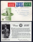 GB 1957 FDC Cover. Boy Scouts Jamboree Jubilee. With Baden Powell Insert.