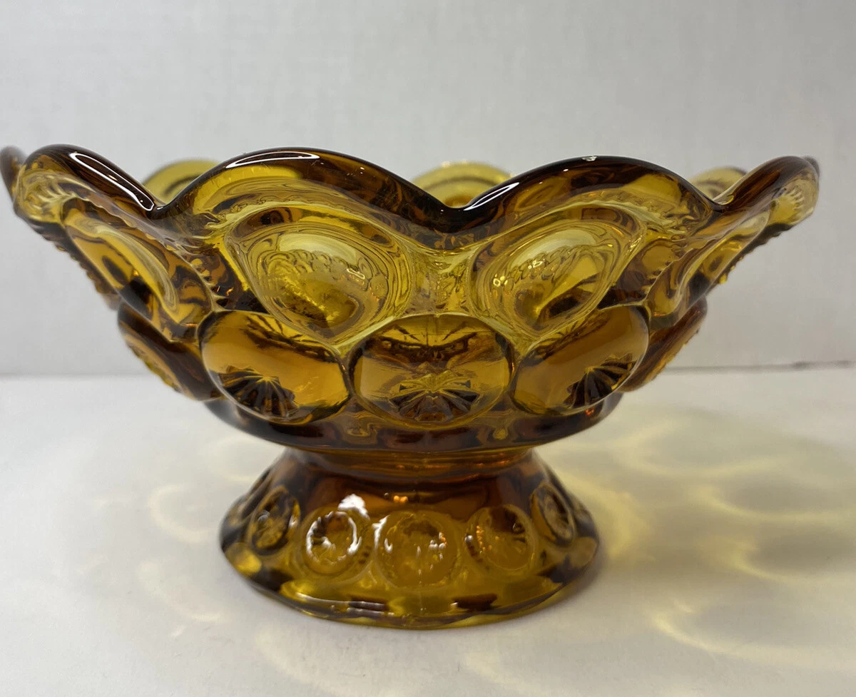 Le smith amber moon and stars candy dish