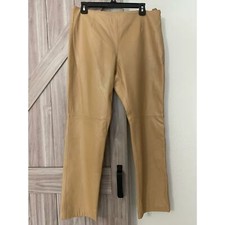 VTG Hugo Buscati Tan leather pants 14 petite