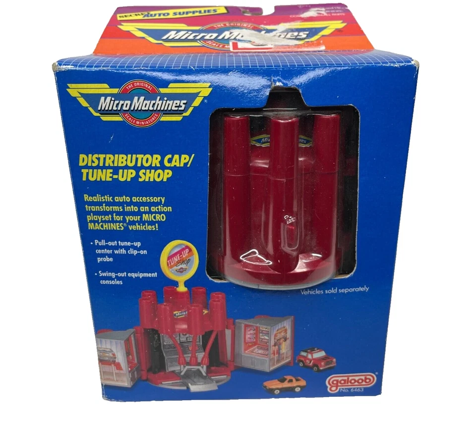 Micro Machines Galoob Distributor Cap Tune -up Shop No 6463 READ New Sealed vtg - Image 4 of 4