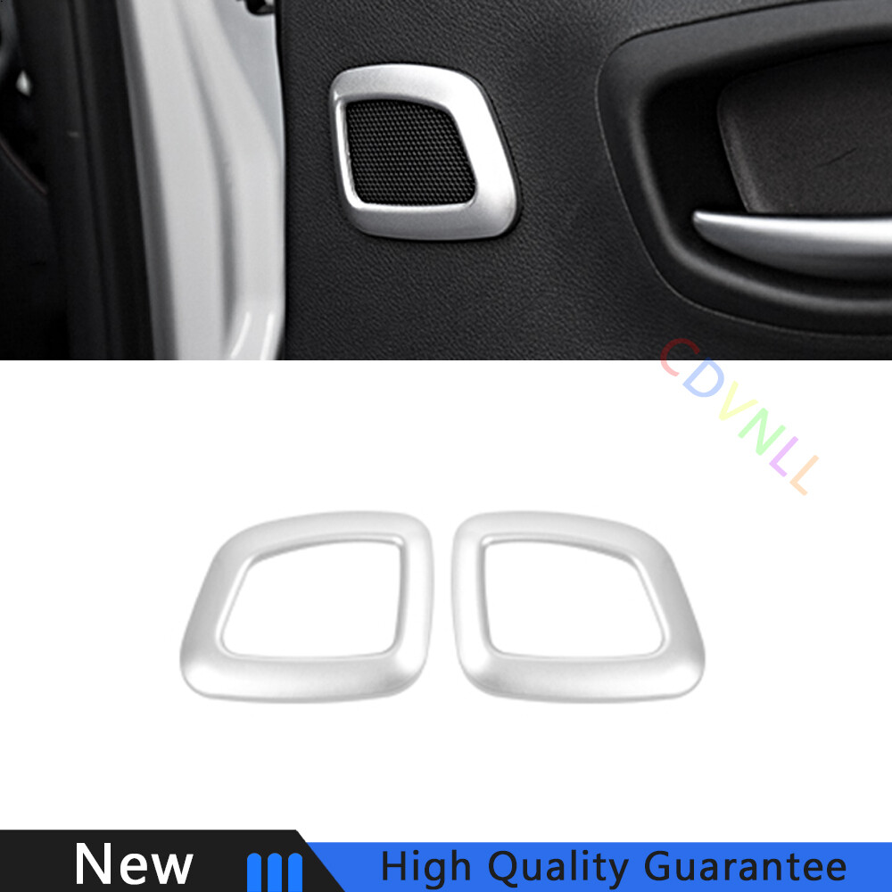 For Jeep Compass 2017-2020 Matte Silver Rear Inner Door Horn Frame Cover Trim 2X