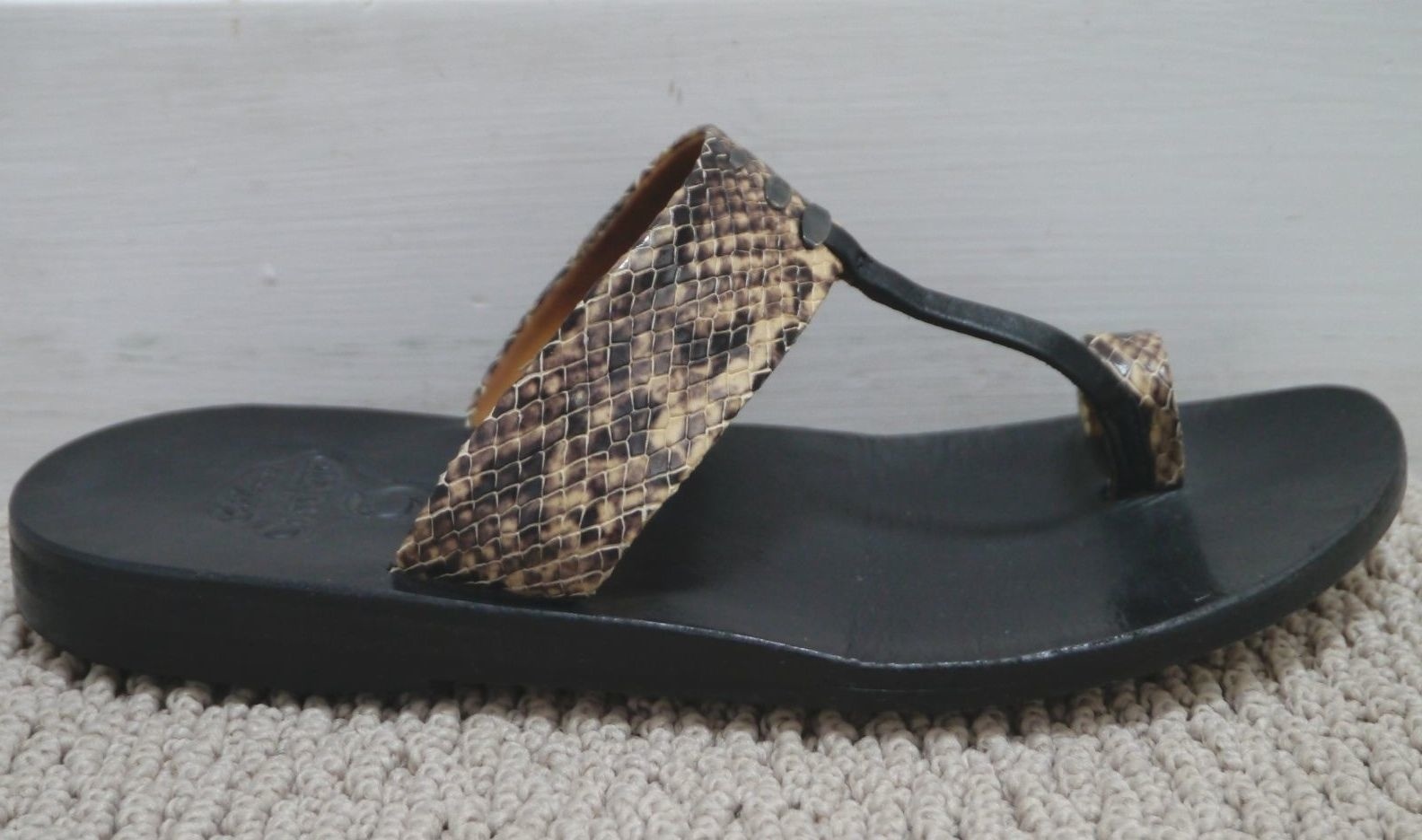 CALLEEN CORDERO python snake embossed leather toe… - image 5