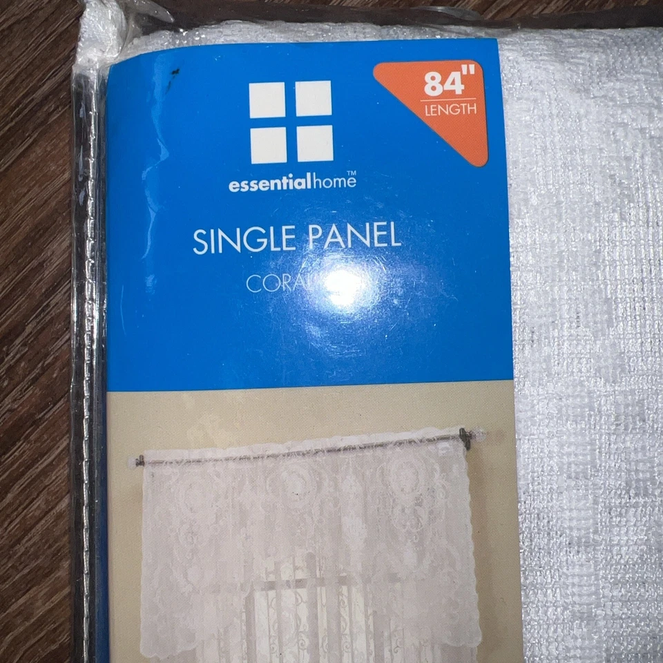 Essential Home One Single Panel Coraline White- 58" x 84" - Image 2 of 4