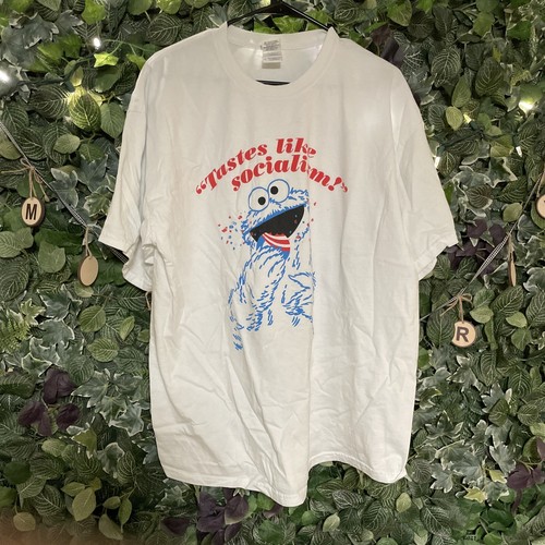 Sesame Street Men's T Shirt Cookie 