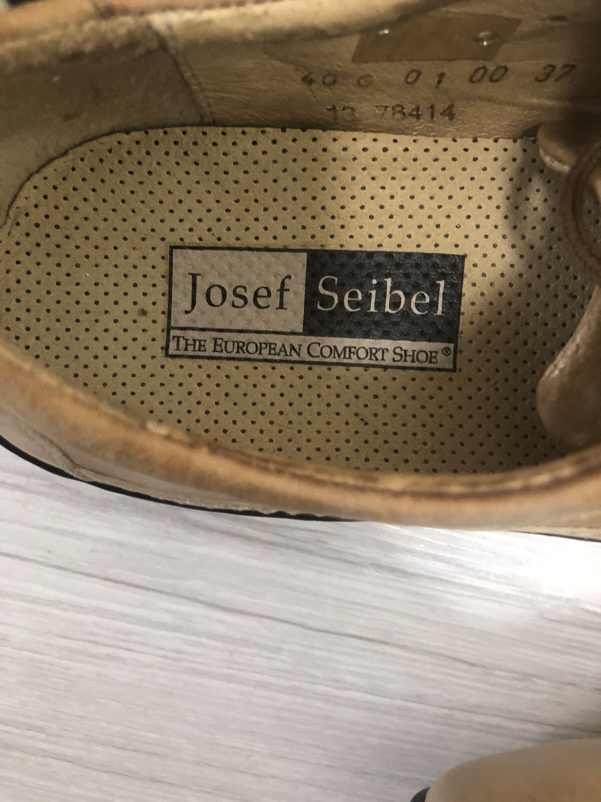 Josef Seibel Tan Leather Womens Comfort Shoe Size Eu… Gem
