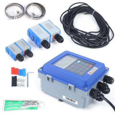 Ultrasonic Flow Meter Fixed Clamp on Flowmeter TUF-2000B +TM-1 + TS-2 DN20~700m