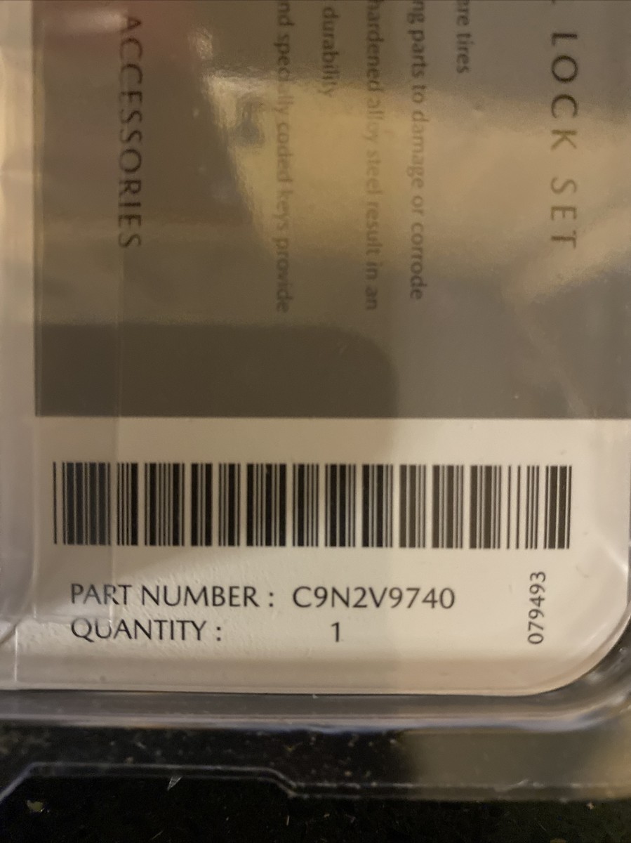 NEW OEM Black 17mm Hex Wheel Locks C9N2V9740 Mazda 3 & 6 CX3/5/9