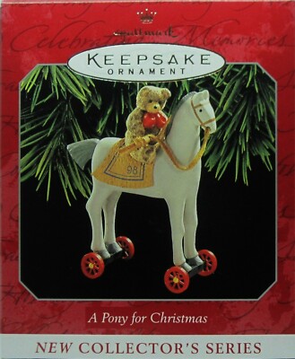 A Pony for Christmas 1998 Hallmark Keepsake Ornament Series MIB Free Shipping