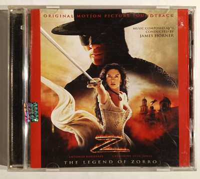 THE LEGEND OF ZORRO, SOUNDTRACK BY JAMES HORNER, 2005 MEXICAN CD ALBUM