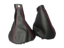 Schaltsack Handbremsabdeckung Fur Alfa Romeo Mito 2008-2018 Leder Naht Rot