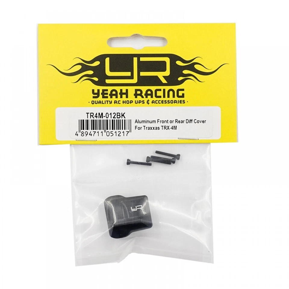 Yeah Racing TR4M-012BK Aluminum Front or Rear Diff Cover for Traxxas TRX-4M - Image 2 of 2