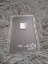 Valcambi Platinum Bar 1g 999.5 Suisse, Sealed Assay Card, UK, Minted 3094.80 per troy oz