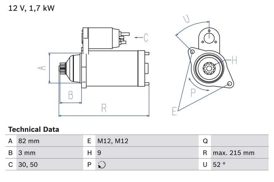 STARTER 0 986 024 250 FOR VW AUDI A4/S4 A6/S6 BGW/BHW 2.0L AVF/AWX 1.9L 4cyl A6 - Image 2 of 4