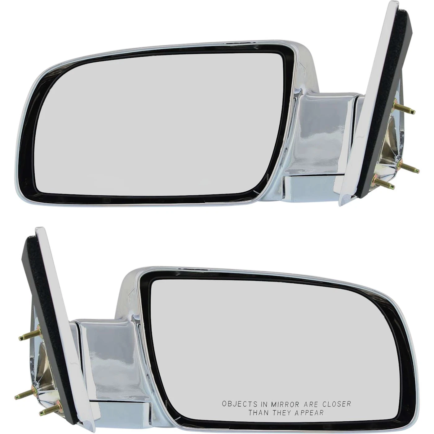 Manual Mirror Set For 1988-1998 Chevy GMC C1500 K1500 RH & LH Pair Chrome