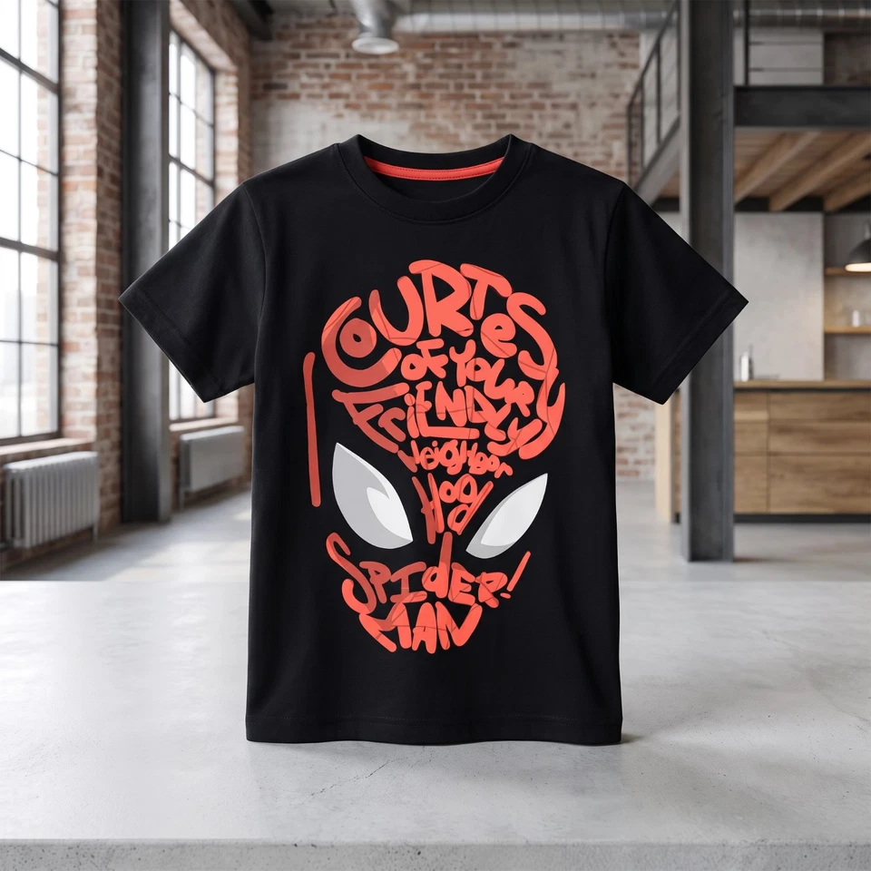 Marvel Spiderman T-Shirt Kurzarm Kinder Jungen Shirt 92-104 100% Baumwolle - Bild 4 von 4