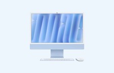 Image of iMac M4 Apple 24-inch 10-core CPU 10-core GPU 16GB Ram 256GB SSD Blue NEW Mac