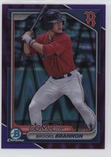 2024 Bowman Chrome Prospects Purple RayWave Refractor /250 Brooks Brannon 1i3r