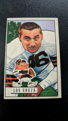 Lou Groza #75 1951 Bowman card