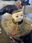 Vintage Gold Deer & Co. 12" Porcelain Clown Doll – Hand-Painted Face, Cotton Bod — photo 2