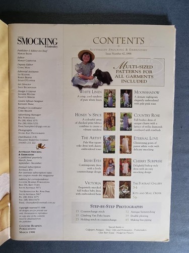 Australian Smocking & Embroidery Issue 42 1998 - Picture 2 of 5