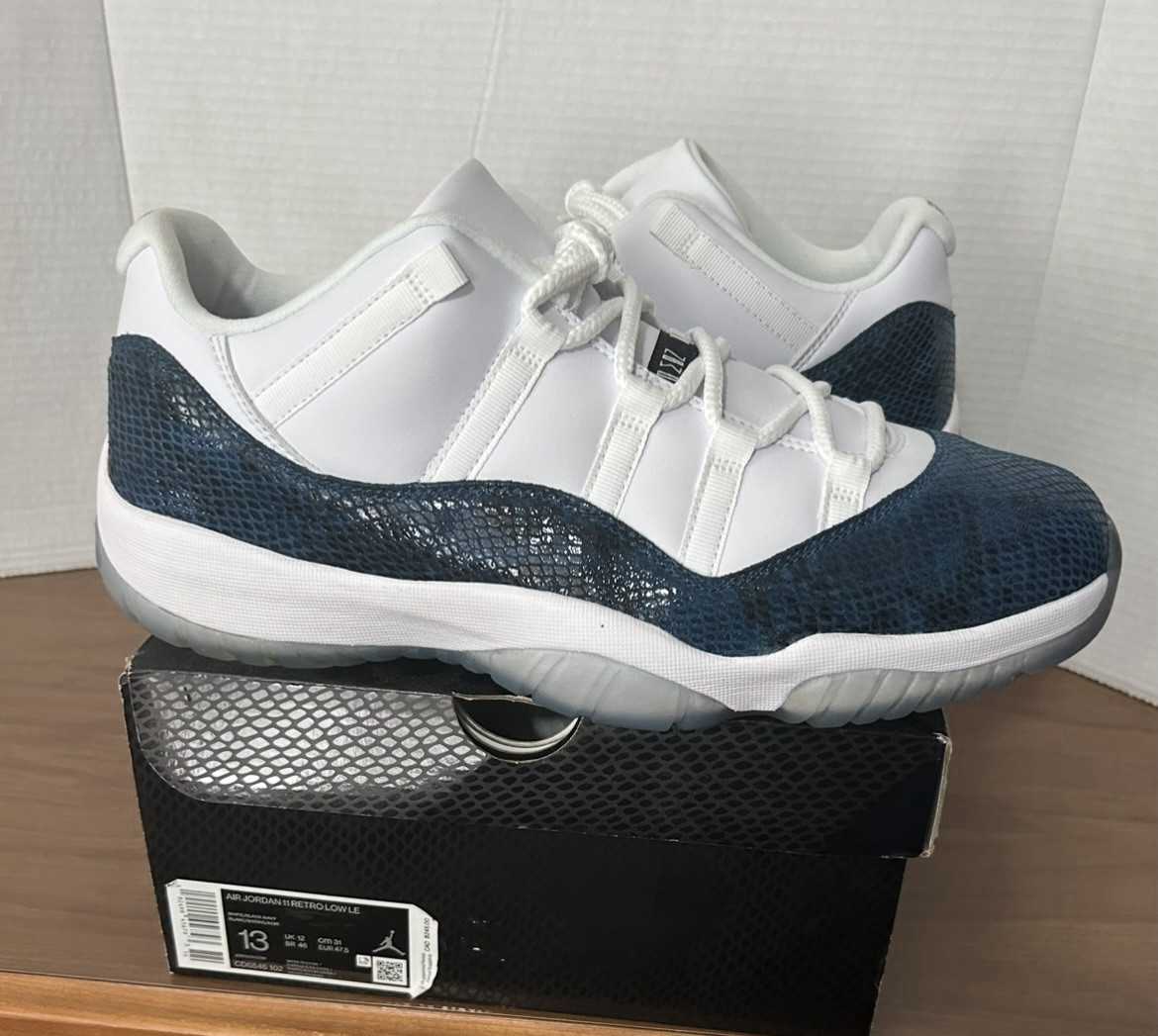 Jordan 11 Retro Low Navy Snakeskin Air Jordan 11 Retro Low “Navy