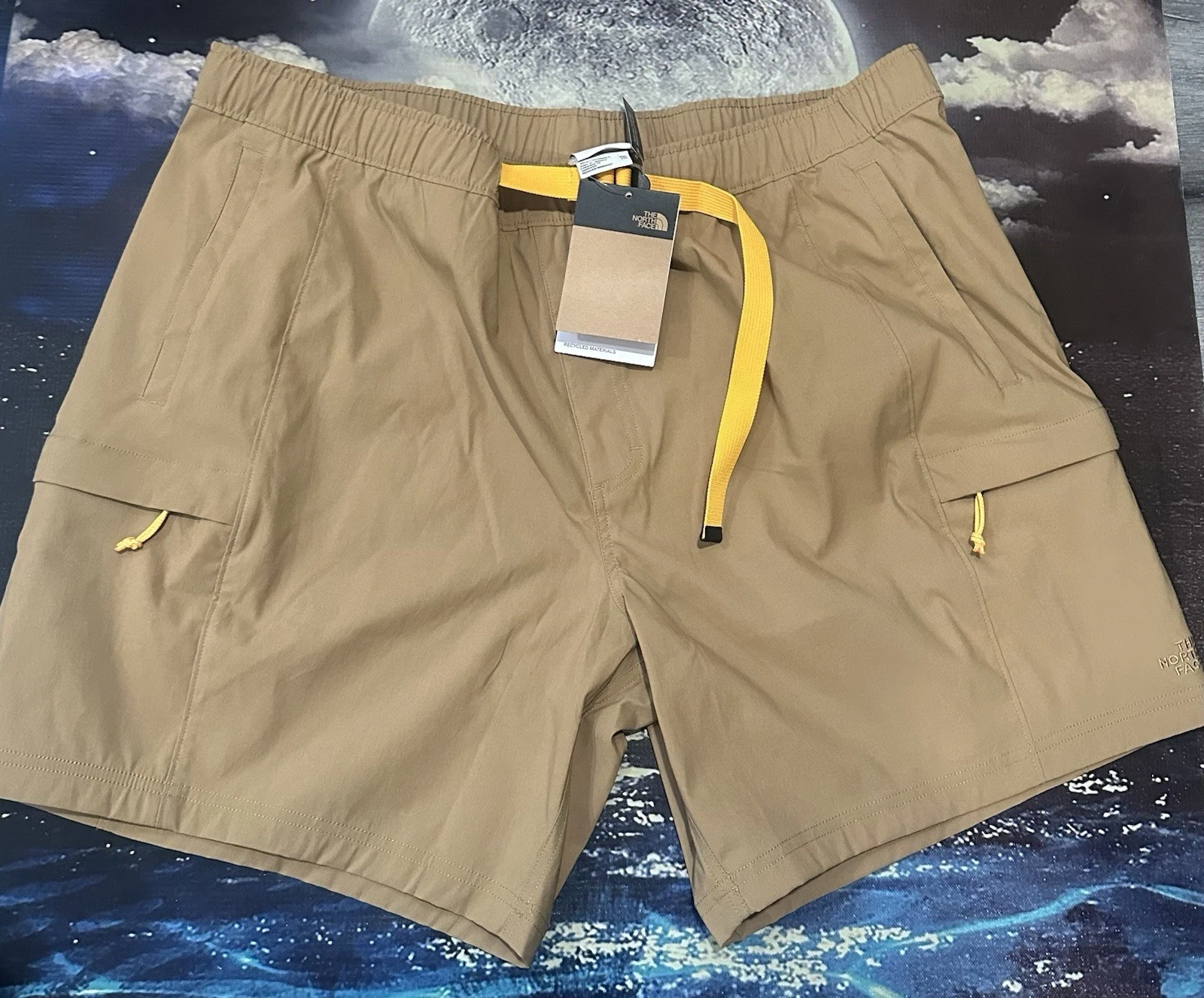 The North Face Class V Belted Cargo Utility Outdoor Brown Shorts Men’s Size XXL