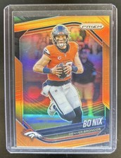 2025 Panini Prizm Bo Nix Orange #/249 Broncos