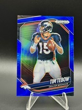 2025 Panini Prizm Black TIM TEBOW #54 Blue Parallel /199 Denver Broncos