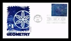US COVER FLORAL GEOMETRY $1 POSTAGE FIRST DAY OF ISSUE PANDA CACHET