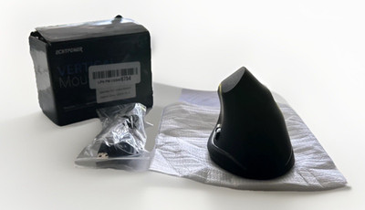 Echtpower Rechargeable Vertical Mouse 2.4G USB Black