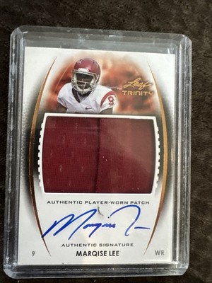 2014 Leaf Trinity Patch Auto Bronze Marqise Lee #DP-ML1 Patch Auto uk2