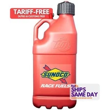 Sunoco Race Jugs M7500RD, One Red Plastic Red Sunoco Motorsports Jug 5 Gal Perfo