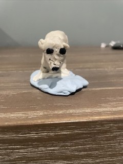 1/1 Handmade Clay Polar Bear on Ice – Original “Museum Quality” Masterpiece