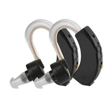 MEDCA- Set of 2 Small BTE/Behind the Ear Digital Hearing Aid Device and Enhancer