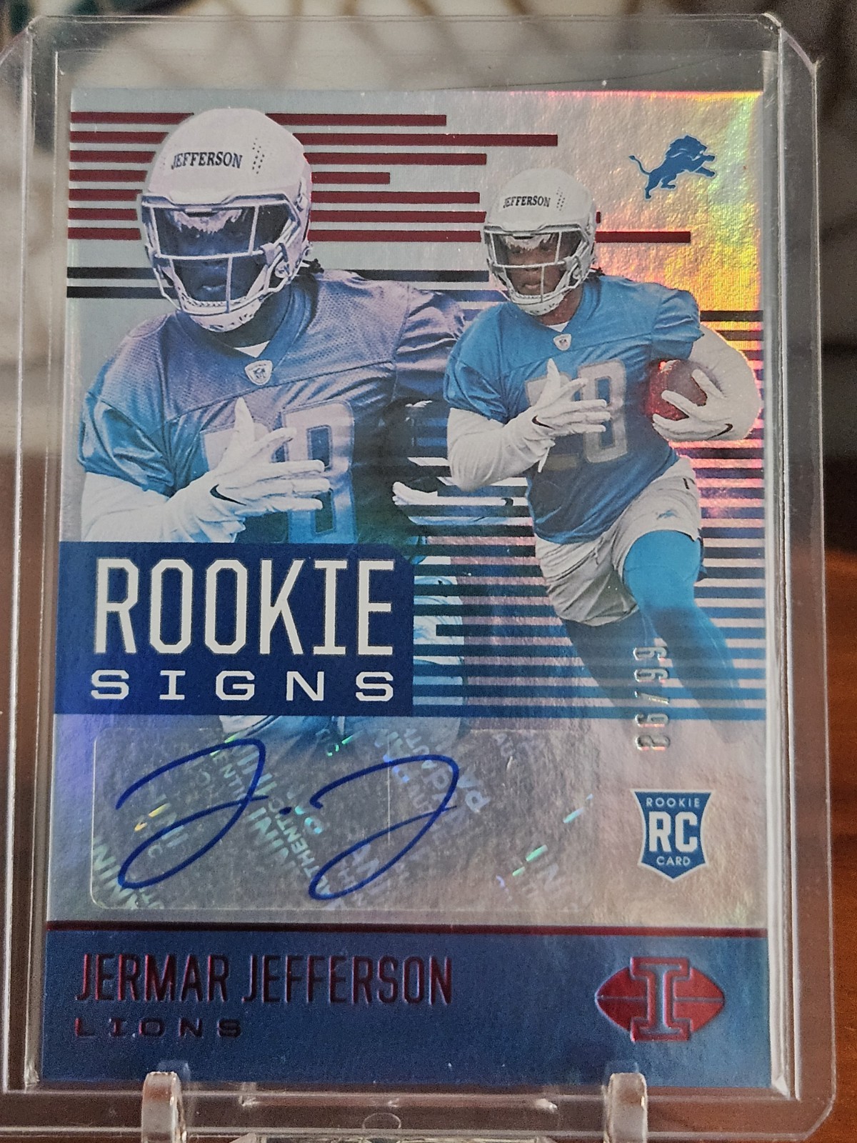 Jermar Jefferson Panini Illusions Rookie Signs #RSJJ Red