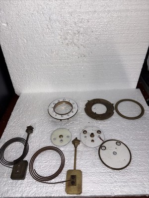 Lot Of French Antique Clock Parts-For Parts Or Restoration -H#19