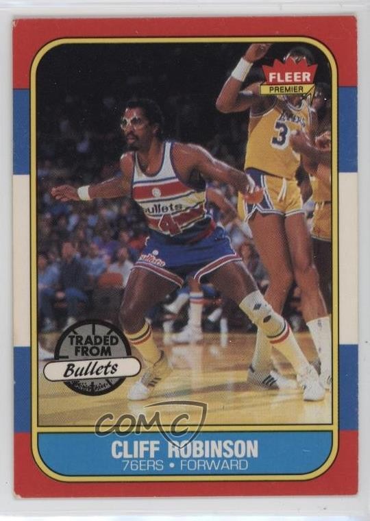 1986-87 Fleer Cliff Robinson #93 1n7v