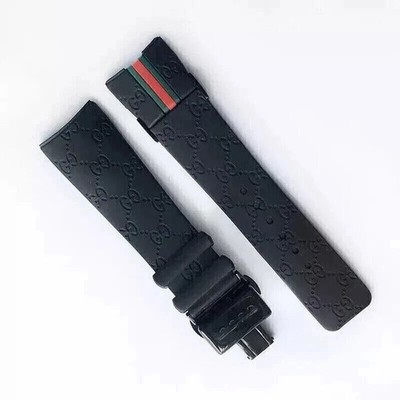 26mm Rubber replacement Watch Strap For I-Gucci Digital Men's