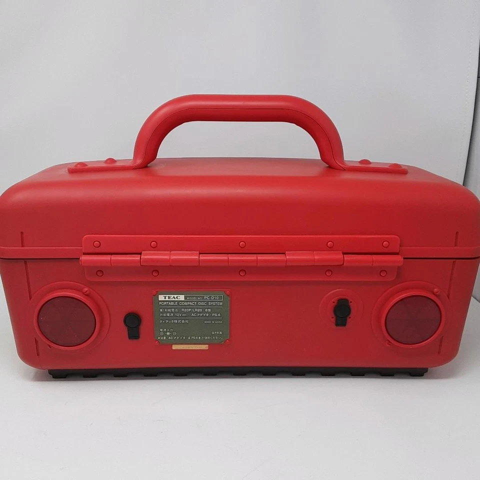 TEAC PC-D10 Coca-Cola CD Rádio Leitor de Cassete Vermelho 1997 Não Incluído Caixa Usado - Imagem 4 de 4