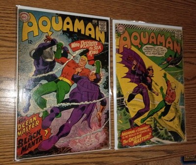 AQUAMAN #29 and 35 1st BLACK MANTA and 1st Ocean Master DC 1967 low grade