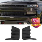 For 19-21 Chevy Silverado 1500 Carbon Fiber Front Bumper Cover Trim Accessories