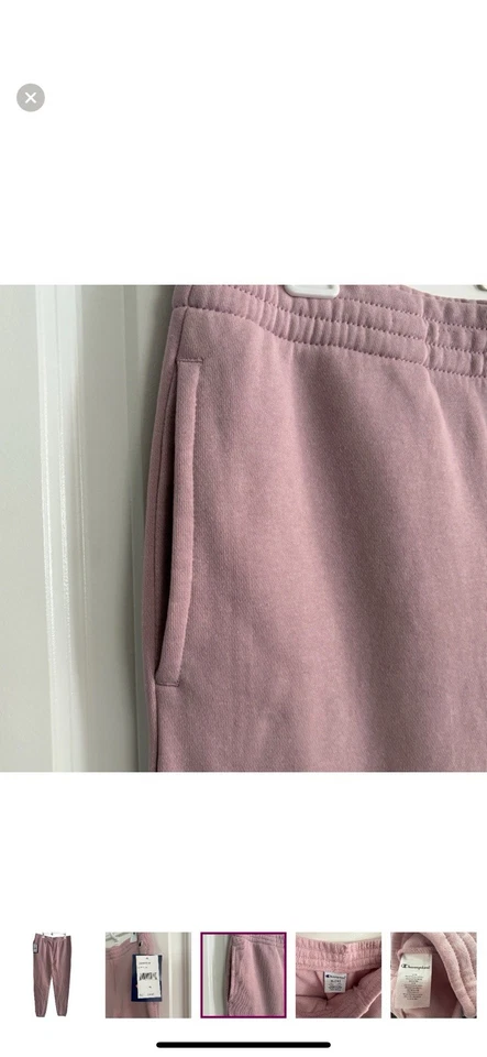 NUEVO CON ETIQUETAS - Pantalones de chándal Champion Girls, color lila dulce, talla XL (16) Foto 4 de 4