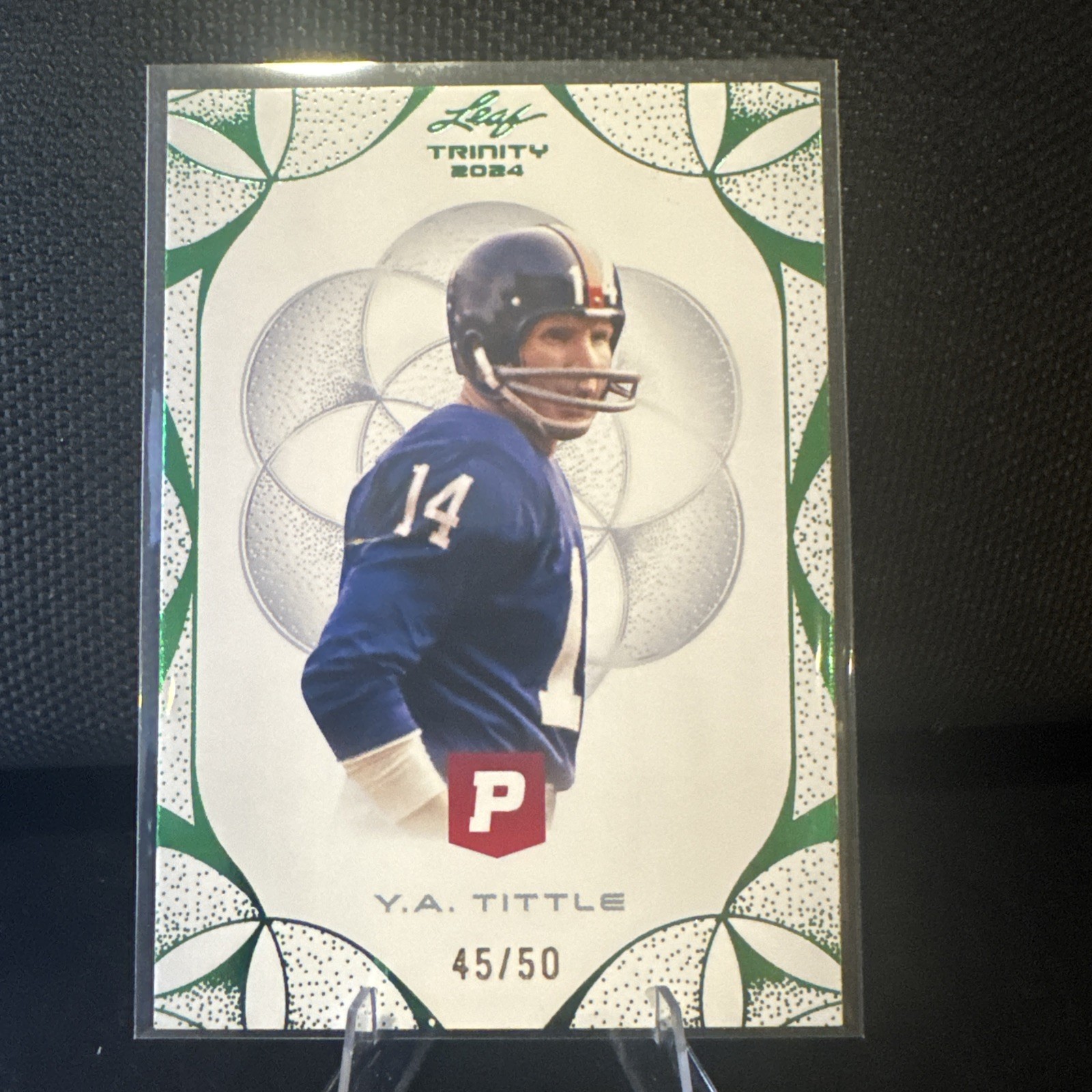 2024 Leaf Trinity Pristine Auction - Y.A. Tittle #100 RARE PROMO Foil /50