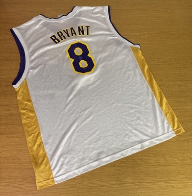 Kobe Bryant #8 Los Angeles Lakers White Reebok Jersey Adult XL | eBay