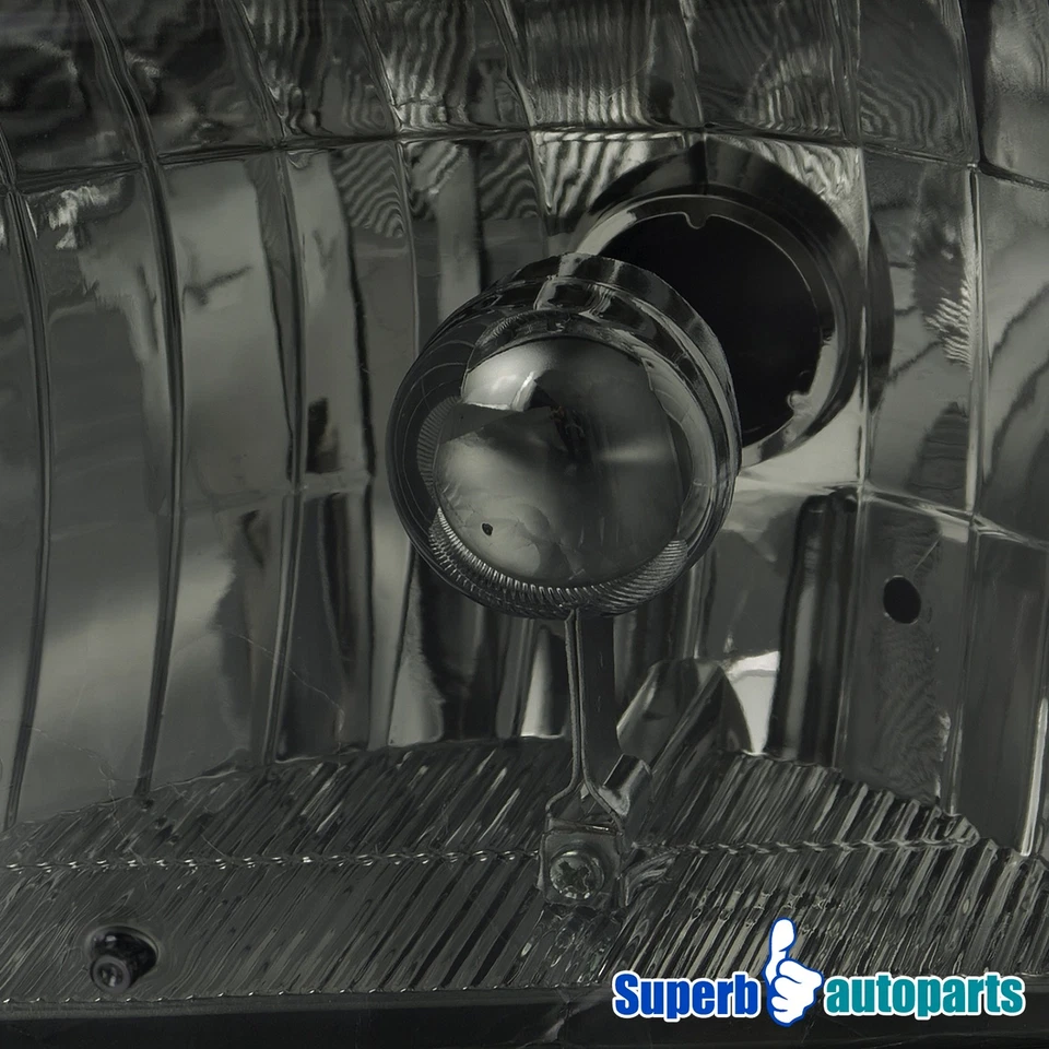 Fits 1994-1996 Chevy Impala Headlights Head Lamp w/ Corner Lights Smoke Foto 4 de 4