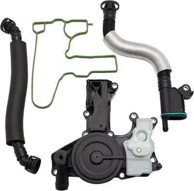 PCV Valve Engine Crankcase Vent Valve Oil Separator with Valve Breather Hose Kit