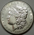 1889-S Semi-Key Date Morgan Silver Dollar AU Raw Coin with Sharp Details
