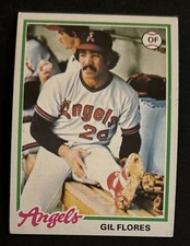 1978 Topps Gil Flores Baseball Rookie Card (RC) #268 Angels OF Fair O/C. rookie card picture
