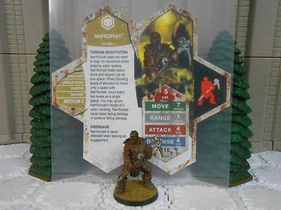 Heroscape Custom Nan'Korvati Double Sided Card & Figure w/ Sleeve Valkrill