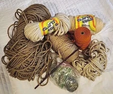 Maxi-Cord Braided Macrame Lot crafting Cord Hemp & Other Rings & Dowl Inc. NOS